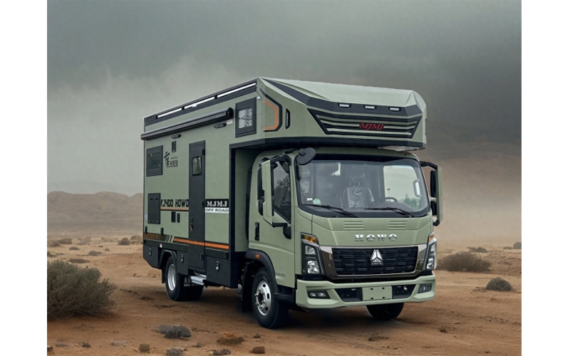 山东美景美家卡居400轻卡平头房车 32.98万元与14.4度电的超大储能系统